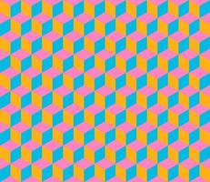 pink and blue seamless geometric pattern vector