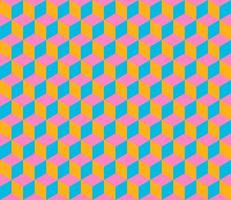 pink and blue seamless geometric pattern vector