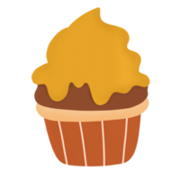 Schokoladen-Honig-Cupcake png