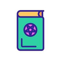 magic book icon vector. Isolated contour symbol illustration vector