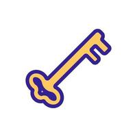 Magic key icon vector. Isolated contour symbol illustration vector