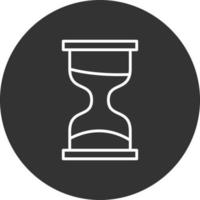 Hourglass Line Inverted Icon vector