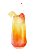 acquerello di frullato di frutta png