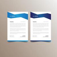 printable business letterhead template Bundle vector