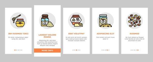 Beekeeping Profession Occupation Onboarding Icons Set Vector