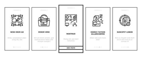 Incident Management Onboarding Icons Set Vector