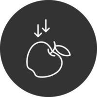 Gravity Line Inverted Icon vector