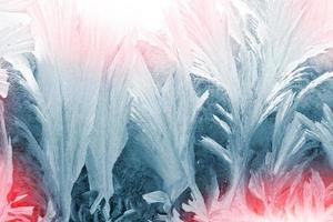 The pattern on the frozen glass photo