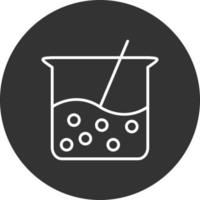 Beaker Line Inverted Icon vector