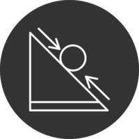 Rolling Line Inverted Icon vector