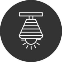 Lamp Line Inverted Icon vector