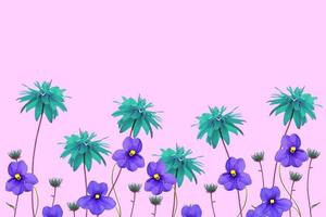 Floral background of flowers dahlias and violets. photo