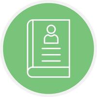 Book Line Inverted Icon vector