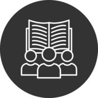 User Line Inverted Icon vector