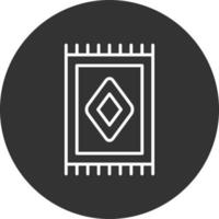 Carpet Line Inverted Icon vector
