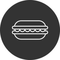 Macaron Line Inverted Icon vector