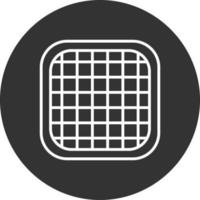 Waffle Line Inverted Icon vector