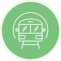 Subway Line Inverted Icon vector
