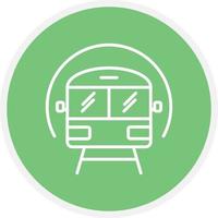 Subway Line Inverted Icon vector