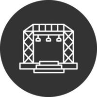 Stage Line Inverted Icon vector