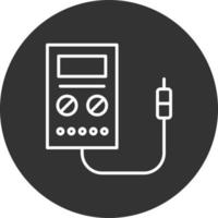 Tester Line Inverted Icon vector