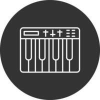 Midi Line Inverted Icon vector