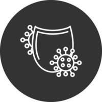 Shield Line Inverted Icon vector