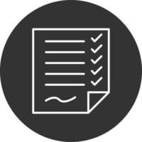 List Line Inverted Icon vector