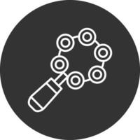 Rattle Line Inverted Icon vector