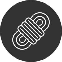 Rope Line Inverted Icon vector