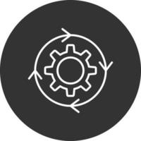 Iteration Line Inverted Icon vector