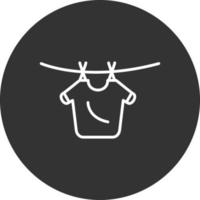 Laundry Line Inverted Icon vector
