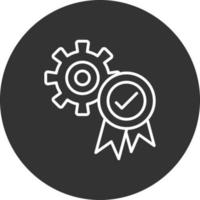 Quality Line Inverted Icon vector