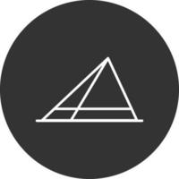 Pyramid Line Inverted Icon vector