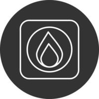 Emergency Button Line Inverted Icon vector