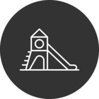 Playground Line Inverted Icon vector