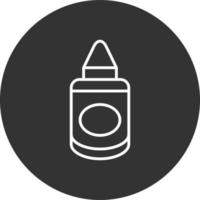 Mustard Line Inverted Icon vector