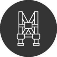 Harness Line Inverted Icon vector