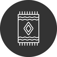 Carpet Line Inverted Icon vector