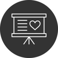 Teaching Line Inverted Icon vector
