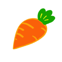 Illustration of one carrot png