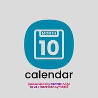 Awesome Calendar Dismantlement Symbol for app icon or company logo - crop style version 1 vector