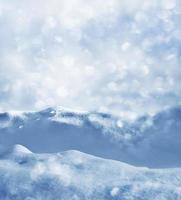 antecedentes. paisaje de invierno la textura de la nieve foto
