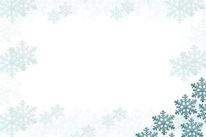 Colorful beautiful snowflakes isolated on white background. Frame. photo