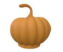 3d illustration of Halloween pumpkin minimal Halloween background design element png