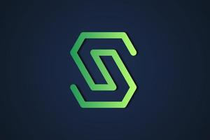 Initial Letter S, Polygon Business branding logo vector