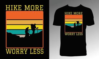 Hiking T Shirt And Apparel Design vector