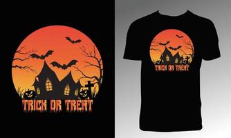 diseño de camiseta de halloween vector