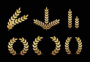 wheat vector set for logo design