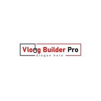 Vlog logo channel view tube vector